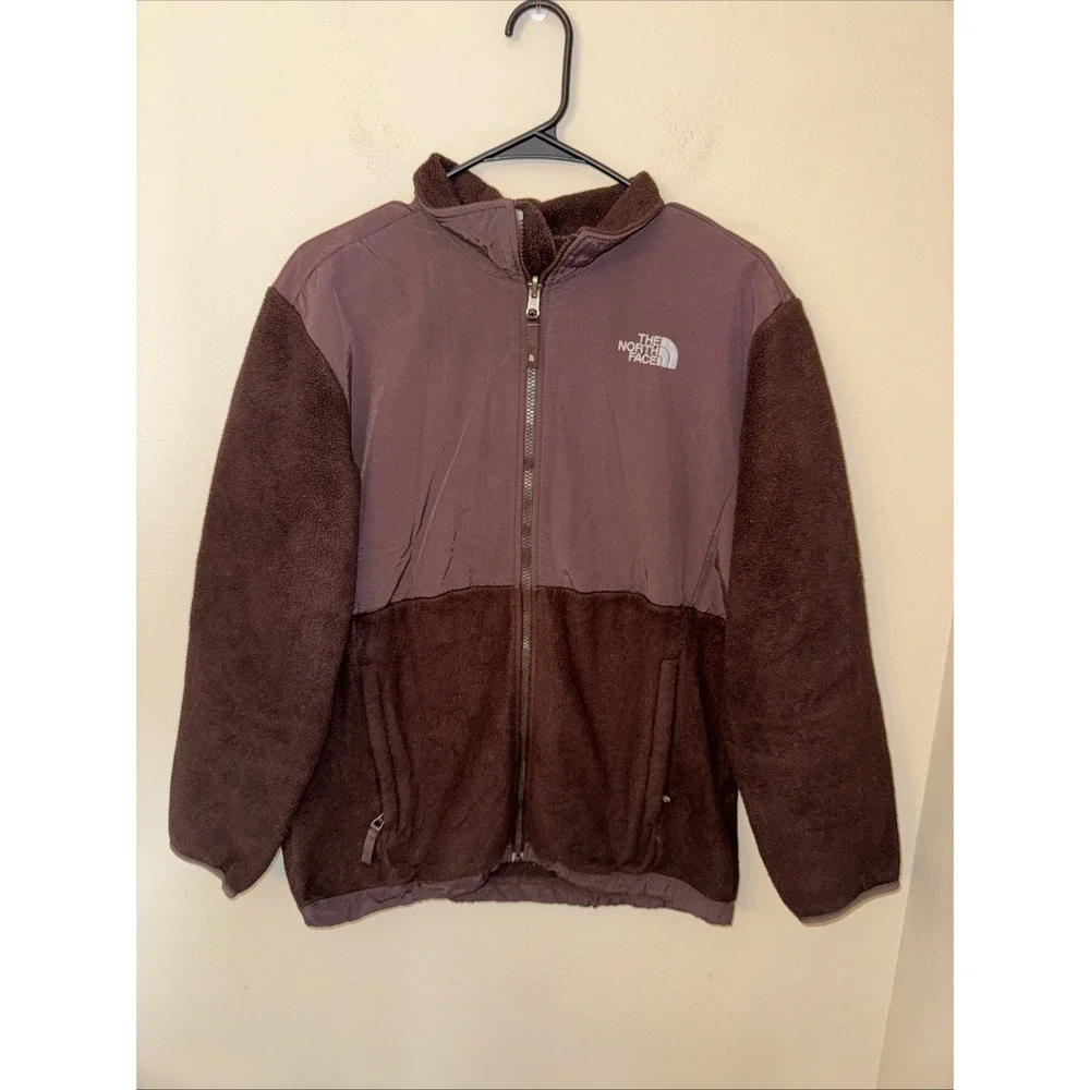 The North Face Denali Jacket‎ Girls 18 Extra Large Black Fleece Hooded Full Zip
